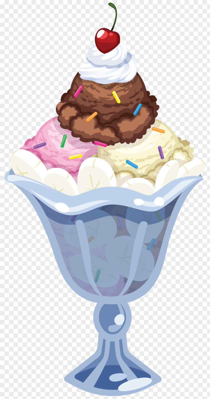 Ice Cream Sundae Chocolate Neapolitan Cones PNG