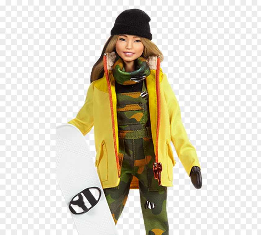 Role Model Chloe Kim Barbie Snowboarding At The 2018 Olympic Winter Games Doll Mattel PNG