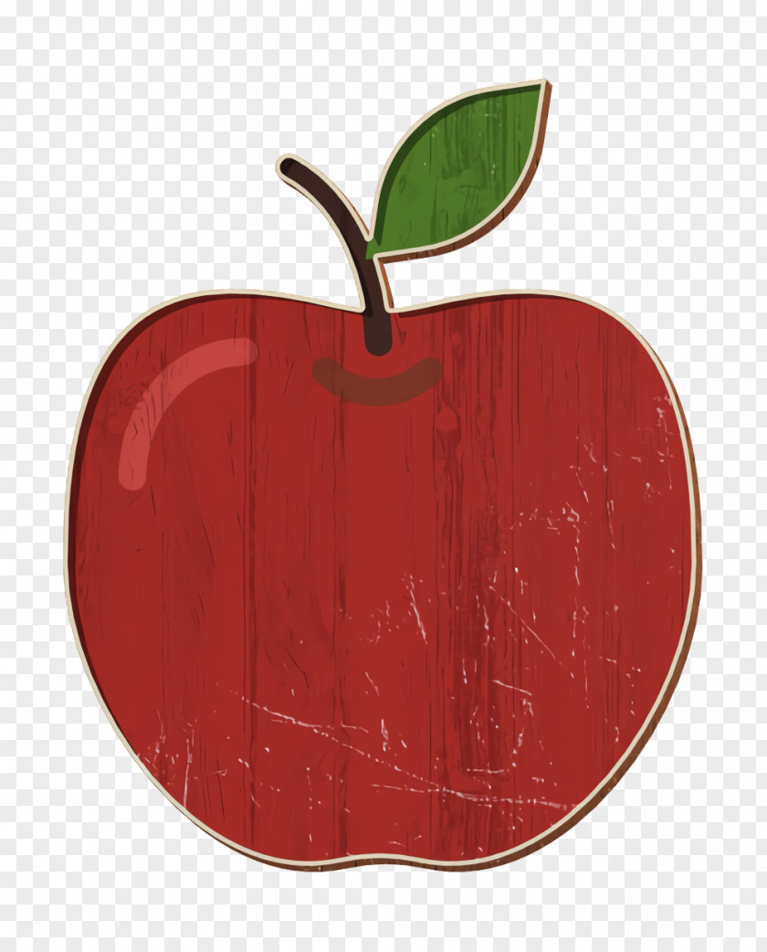 Rose Family Label Gastronomy Set Icon Fruit Apple PNG