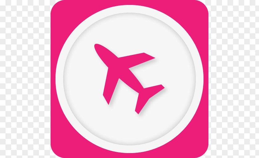 Airplane Mode Pink Area Purple Symbol PNG