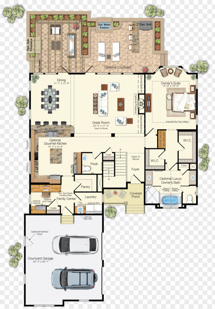 Design Floor Plan House PNG