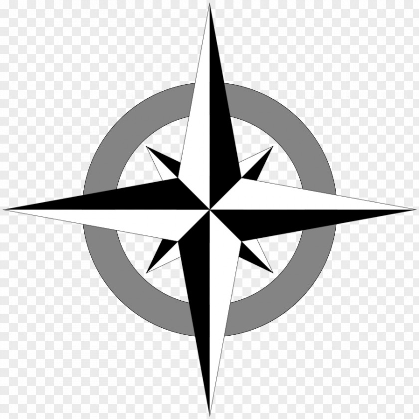 Free Compass Image Rose Clip Art PNG