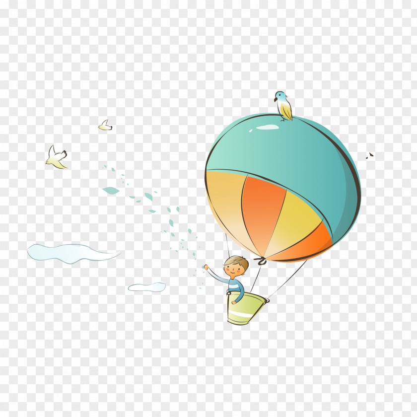 Hot Air Balloon Image Illustration Vector Graphics PNG