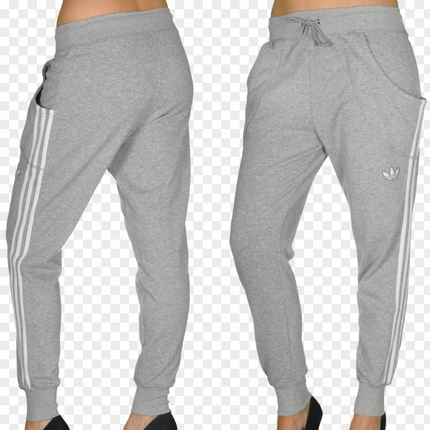 Jeans Waist Pants Grey PNG