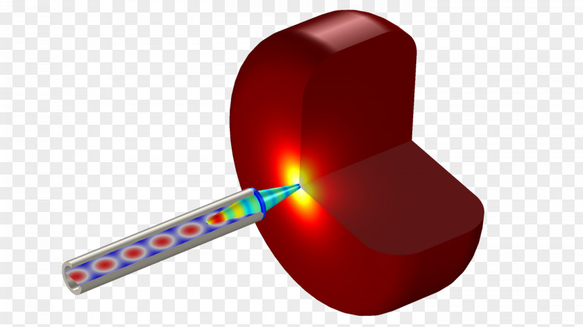 Simulation COMSOL Multiphysics Heat Transfer Thermal Conduction Waveguide PNG