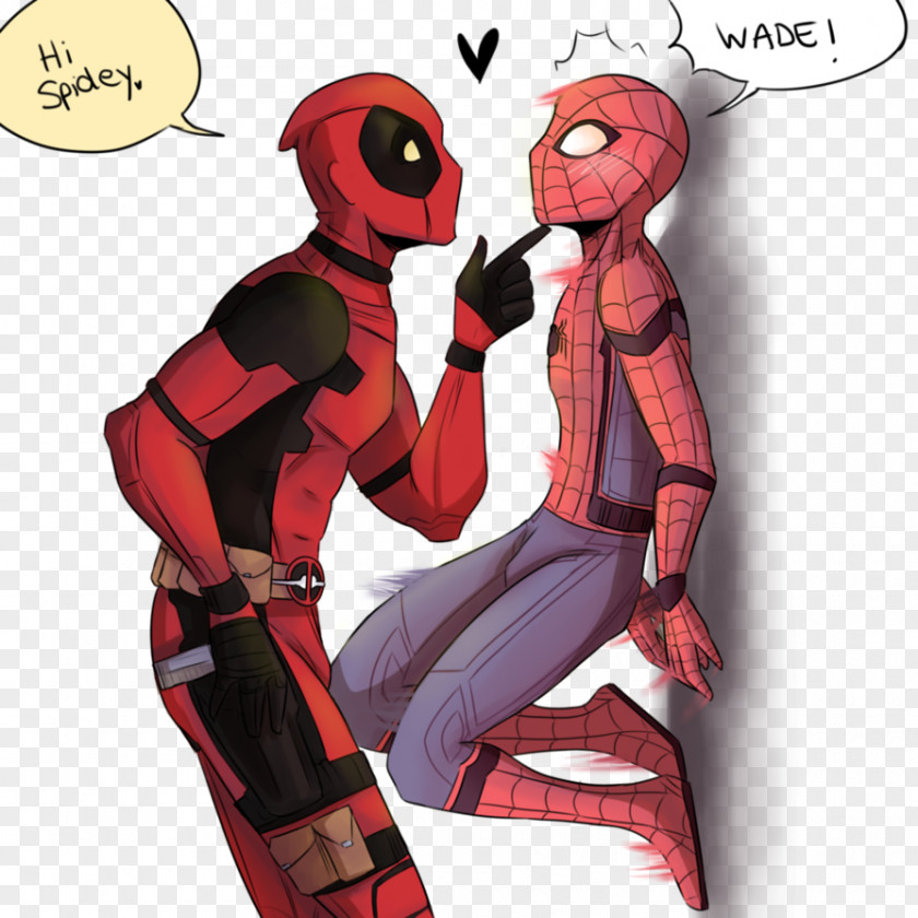 Spider-man Spider-Man Deadpool Comics Marvel Universe Superhero PNG