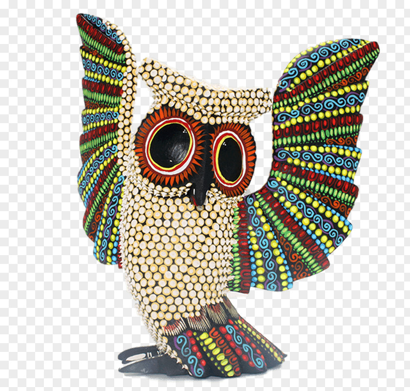 Action Figure Alebrije Wood Carving Oaxaca Owl Copal PNG