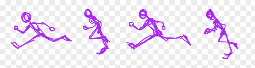 Animation Running Walk Cycle PNG