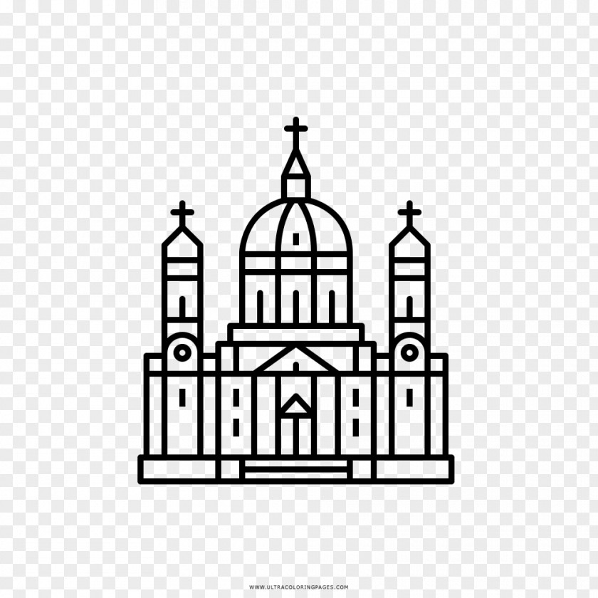 Church Drawing Coloring Book Cathedral Duomo PNG