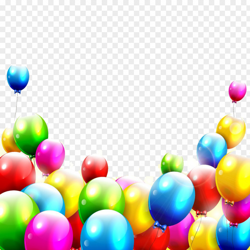 Colored Balloons Background Image Birthday Balloon Color Illustration PNG