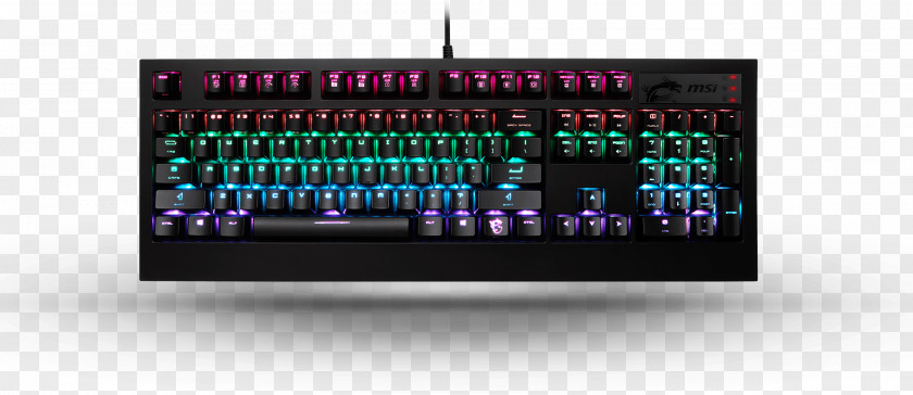 Keyboard Computer MSI Backlight Electrical Switches Cherry PNG