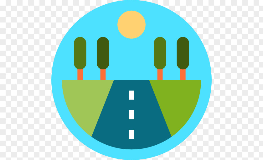 Road Landscape Clip Art PNG