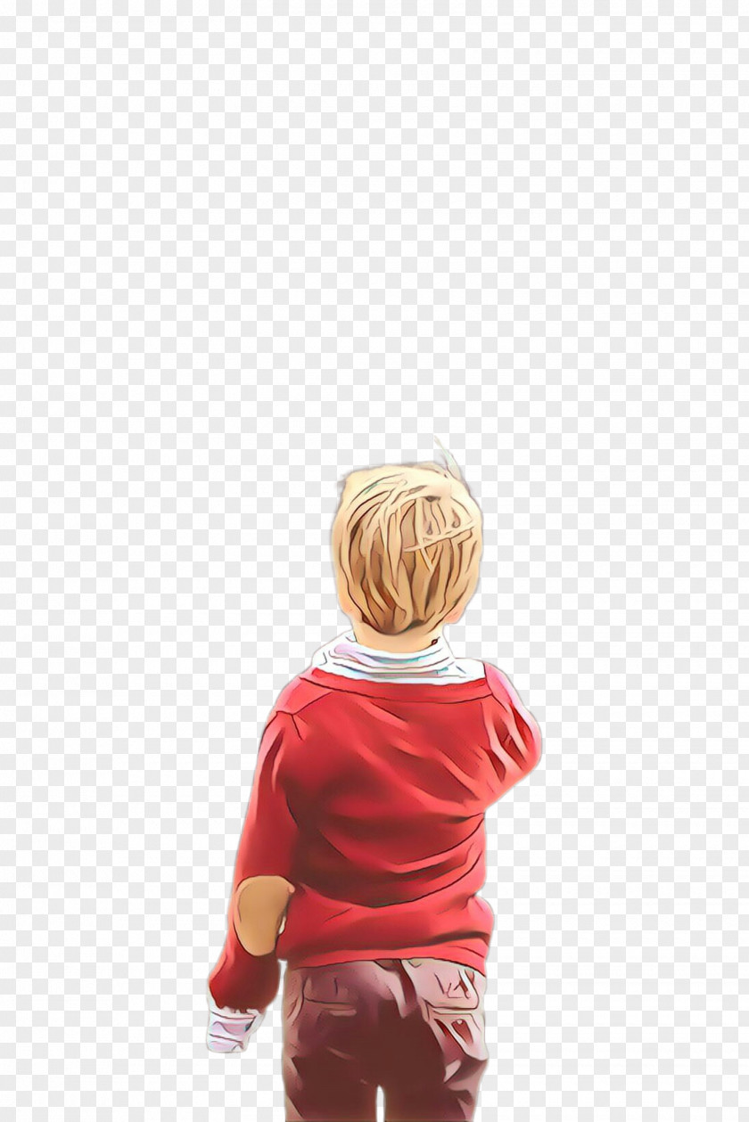 Trousers Toddler Red Standing Blond Arm Shoulder PNG