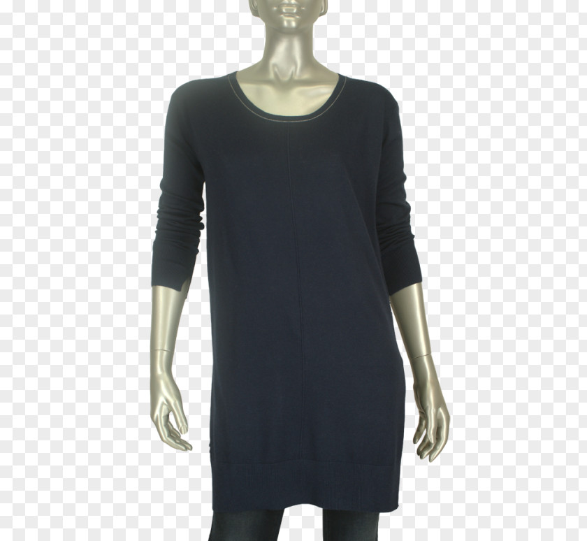 Blue Ink Neck Dress PNG