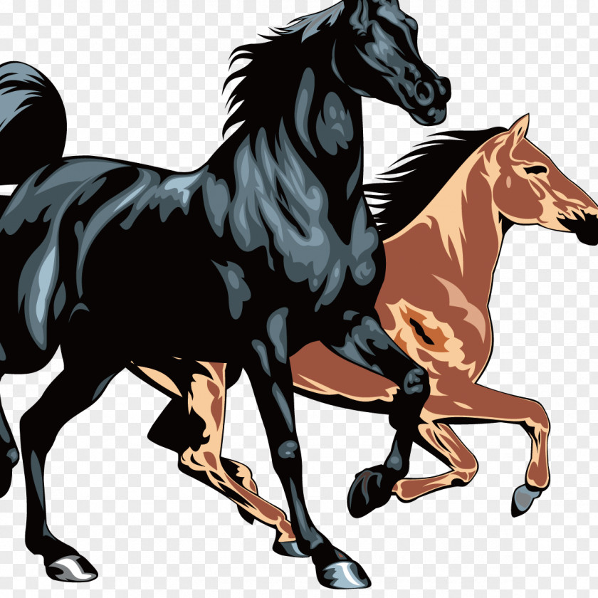 Creative Dark Horse Equestrianism Clip Art PNG