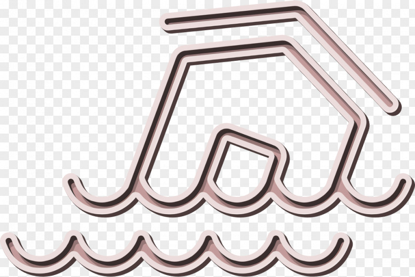 Flooding House Icon Buildings Overflow PNG