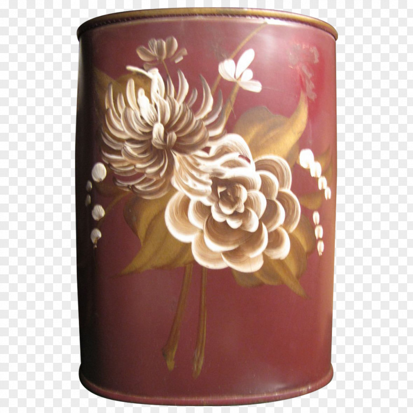 Hand Painted Desk Vase Mug Lighting Brown PNG