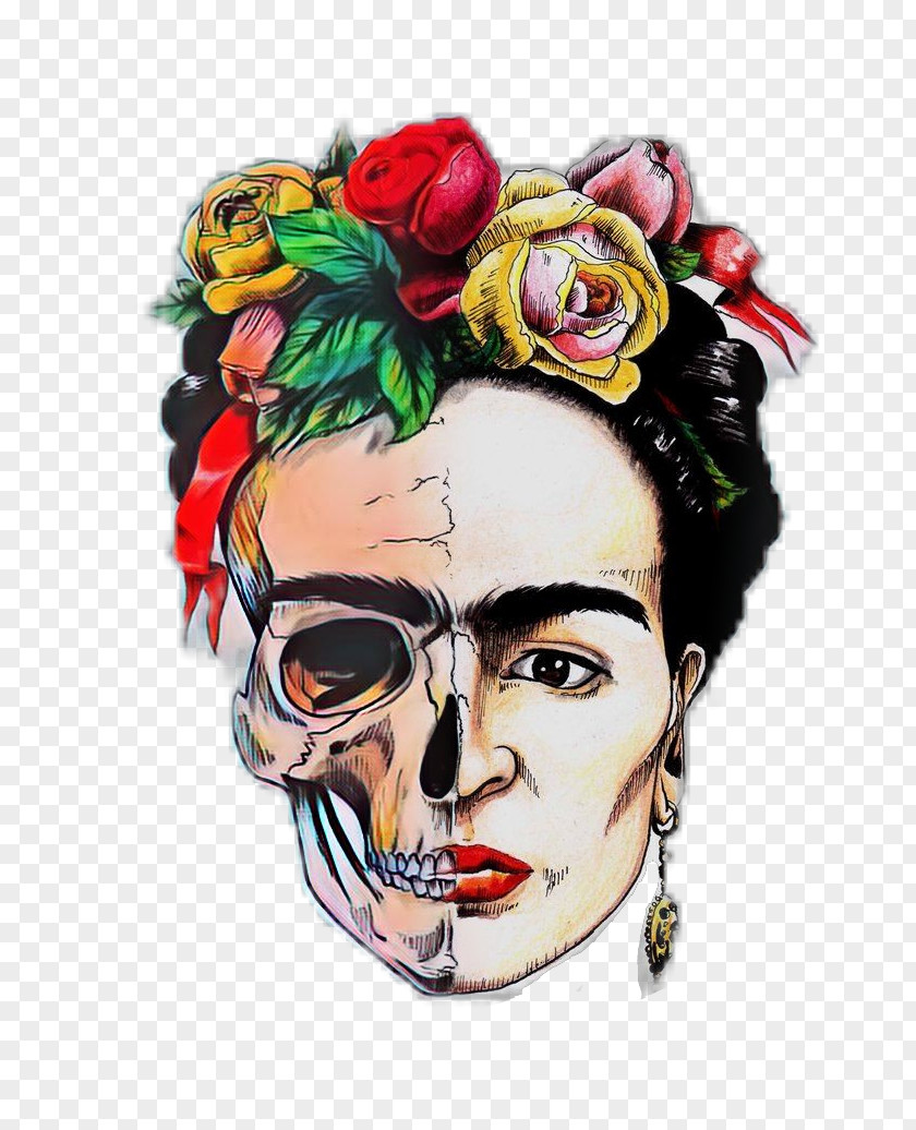 Painting Frida Artist Calavera PNG
