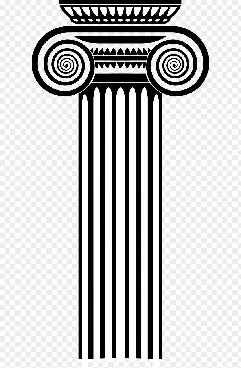 Column Ionic Order Temple Clip Art PNG