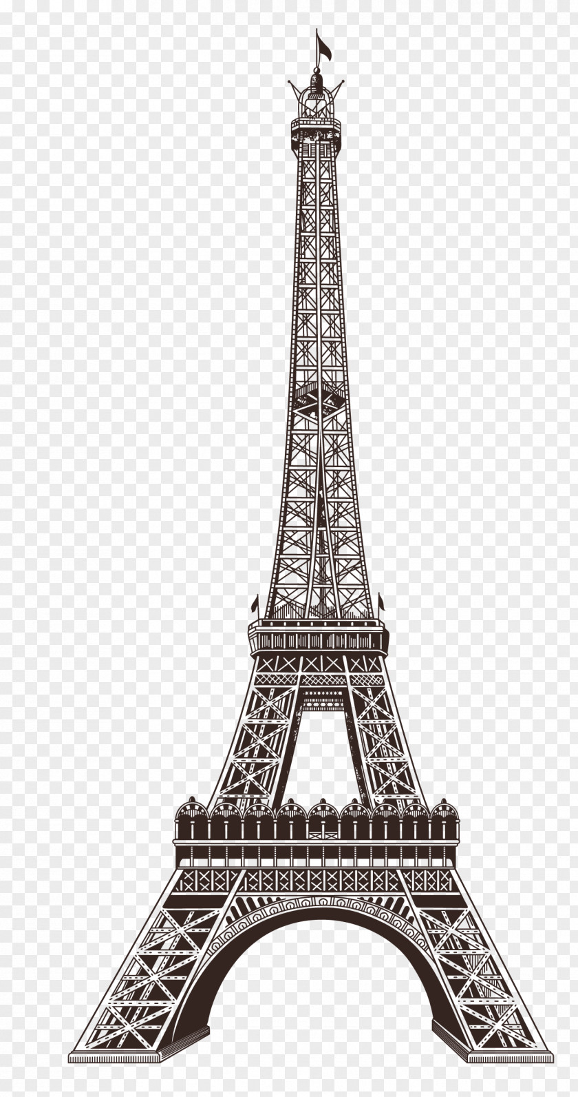 Eiffel Tower Champ De Mars Exposition Universelle Paper PNG