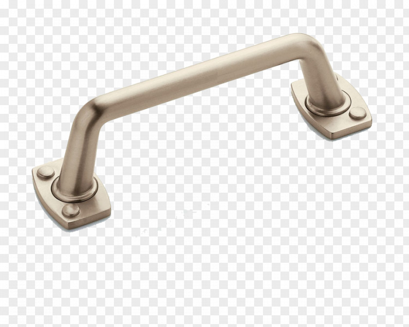 Kitchen Drawer Pull Cabinetry Handle Brushed Metal PNG