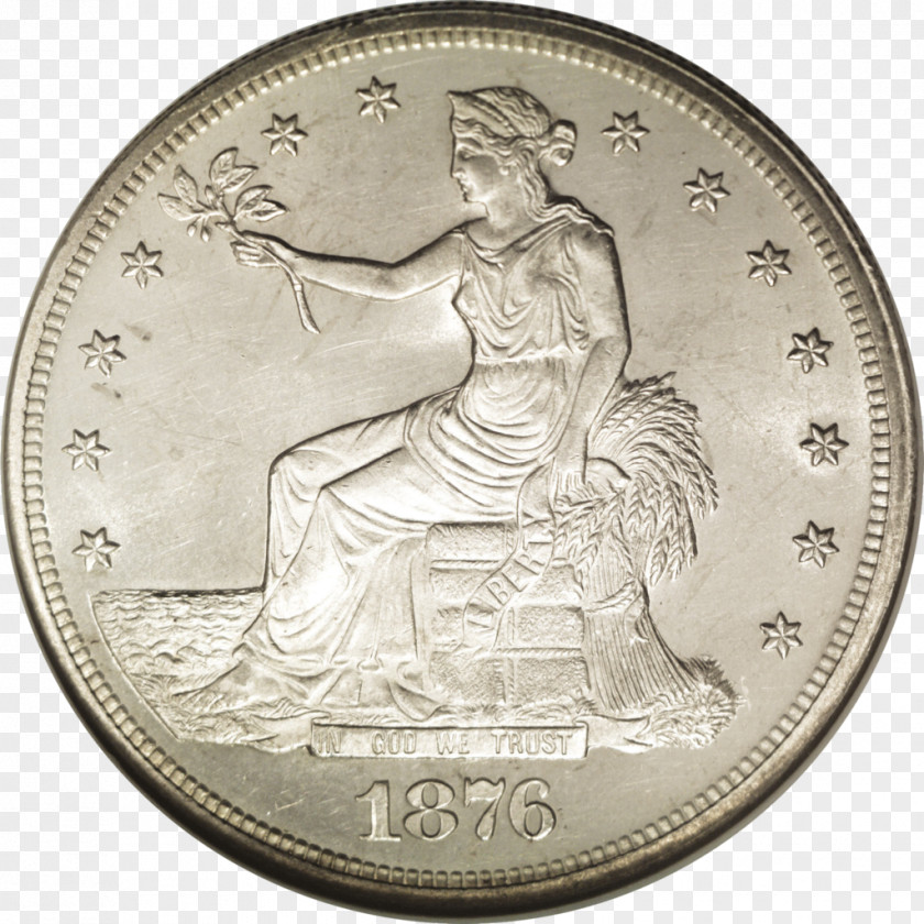 Silver Coins Dollar Coin Currency Money Trade PNG