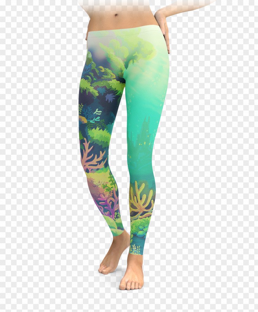Under Sea Leggings Clothing Yoga Pants Tights PNG