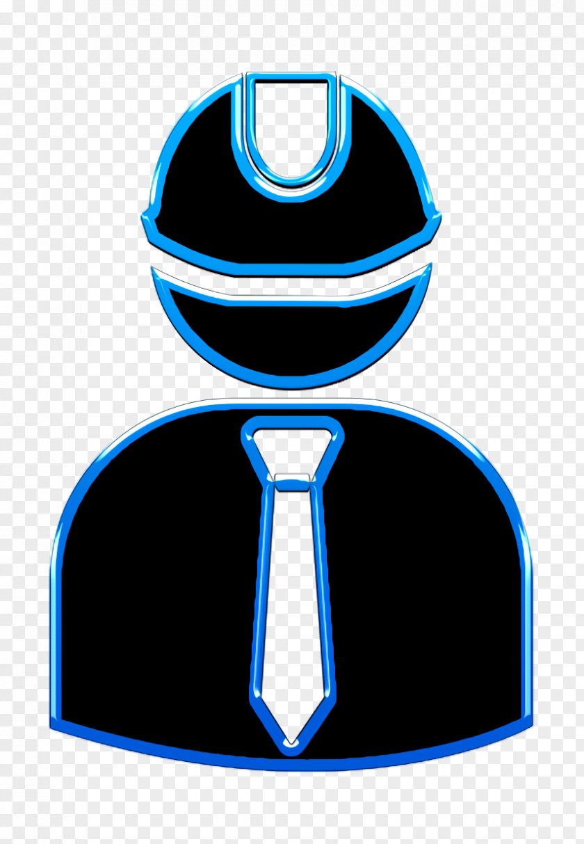 Humans 3 Icon Engineer Wearing Hard Hat With Suit And Tie PNG