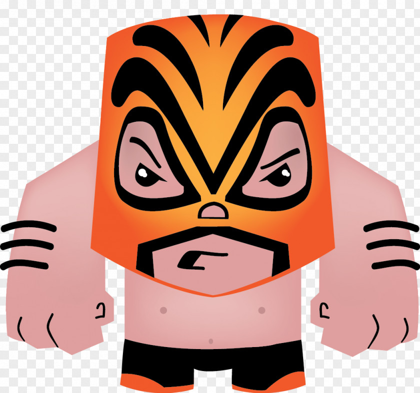 Tiger Paw Nose Character Clip Art PNG