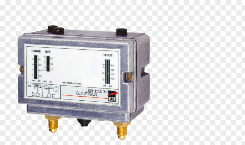 Van Johnson Pressure Switch Controls Compressor Industry PNG