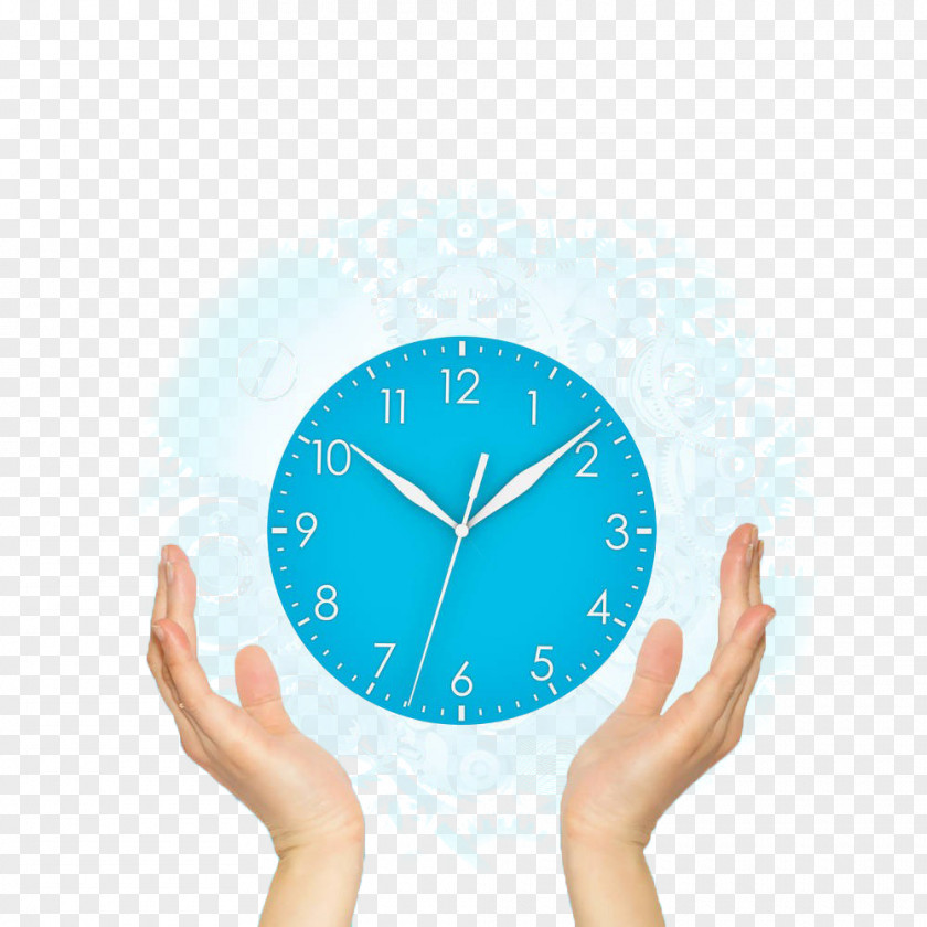 Hold The Blue Clock PNG