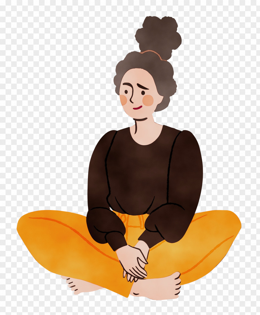 Physical Fitness Cartoon Sitting PNG