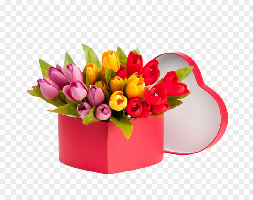 Tulip Gift Flower Bouquet Clip Art PNG