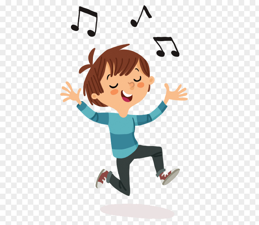 Cartoon Boy Singing Download Illustration PNG