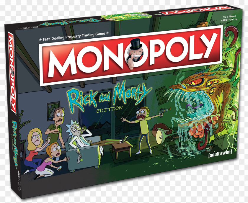 Radio Controlled Aircraft Winning Moves Monopoly Rick Sanchez USAopoly Morty Smith PNG