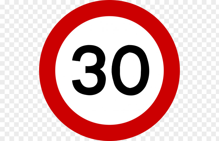 Road Traffic Sign Speed Limit PNG