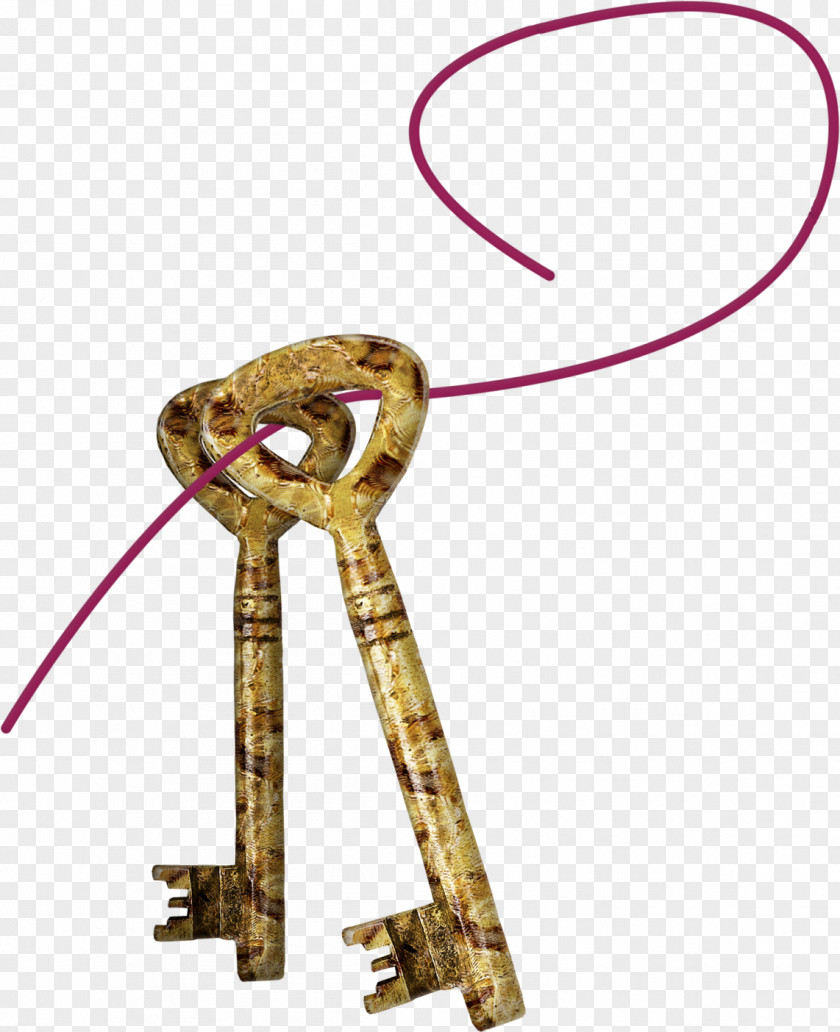 Rope Gold Key PNG