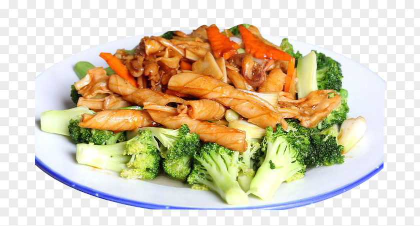 Squid Broccoli Twice Cooked Pork As Food American Chinese Cuisine PNG