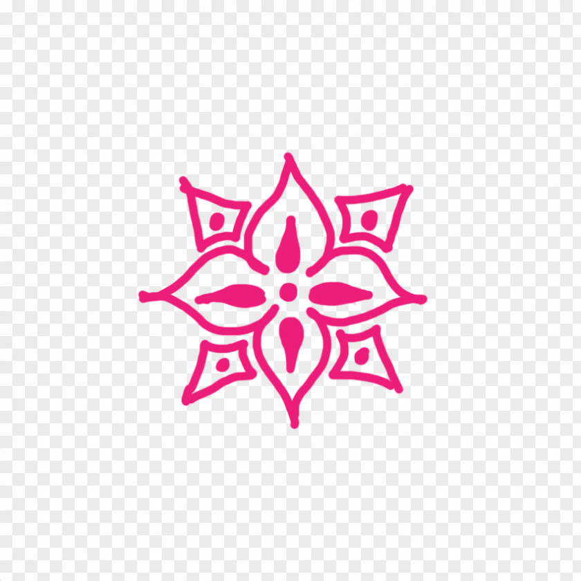 Hena Logo Line Point Pink M Font PNG