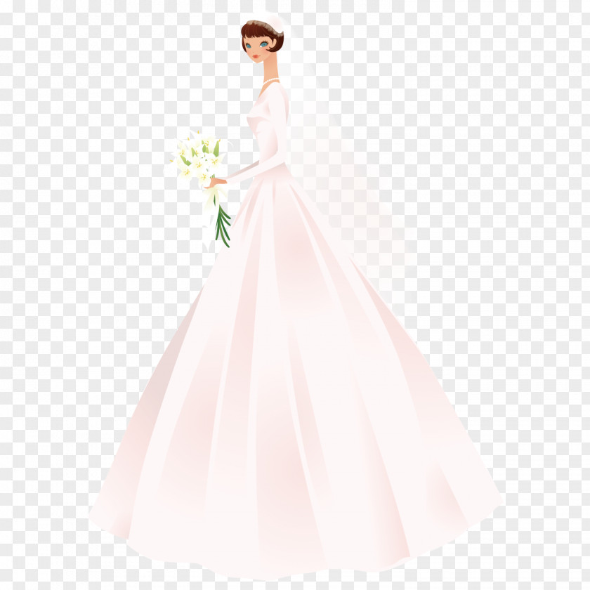 The Beautiful Bride Holding Flowers Cocktail Wedding Dress Shoulder Quinceaxf1era Satin PNG