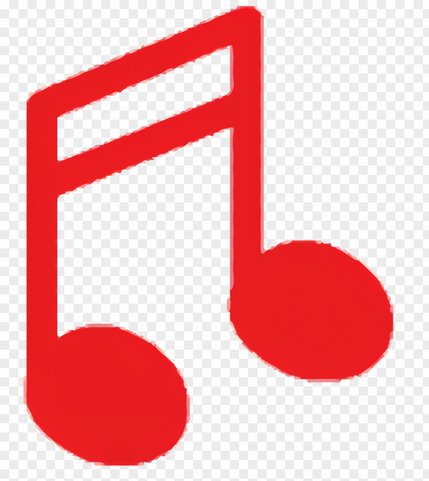 Symbol Red Music Note PNG