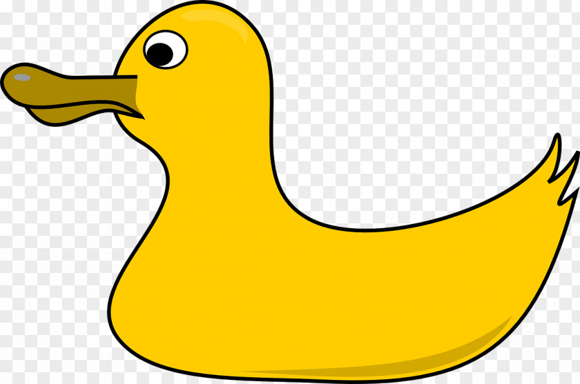 Yellow Duck Rubber Clip Art PNG