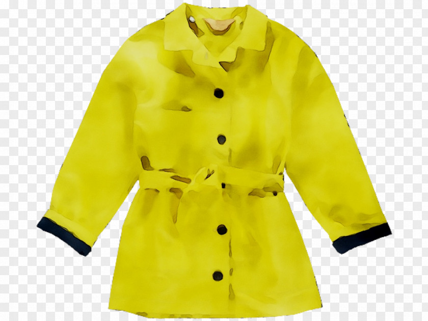 Raincoat Yellow Trench Coat Clothing PNG