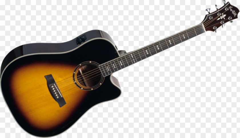 Retro Electro Steel-string Acoustic Guitar Musical Instruments PNG