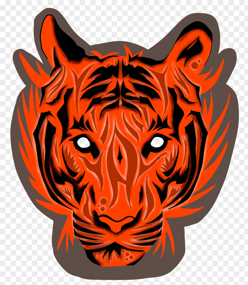 Tiger Big Cat Character PNG