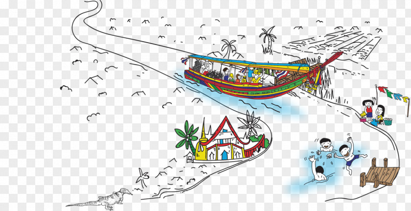 Bangkok Cartoon Vertebrate Illustration Line Art Ski Point PNG