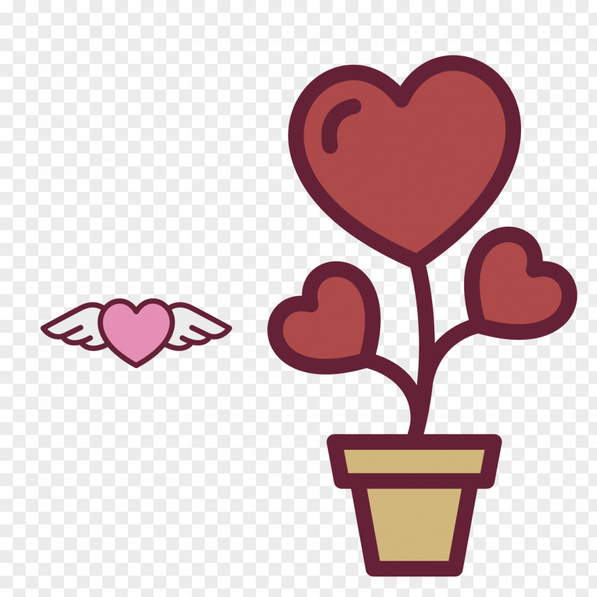 Heart-shaped Flowers Vector Heart Flower Icon PNG