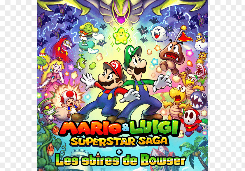 Luigi Mario & Luigi: Superstar Saga + Bowser’s Minions Super Bros. PNG