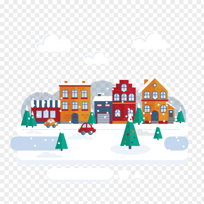 Snow Illustration Flat Design PNG