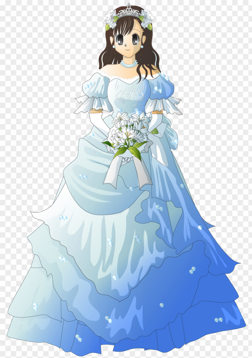 Wedding Material Illustration Contemporary Western Dress PNG